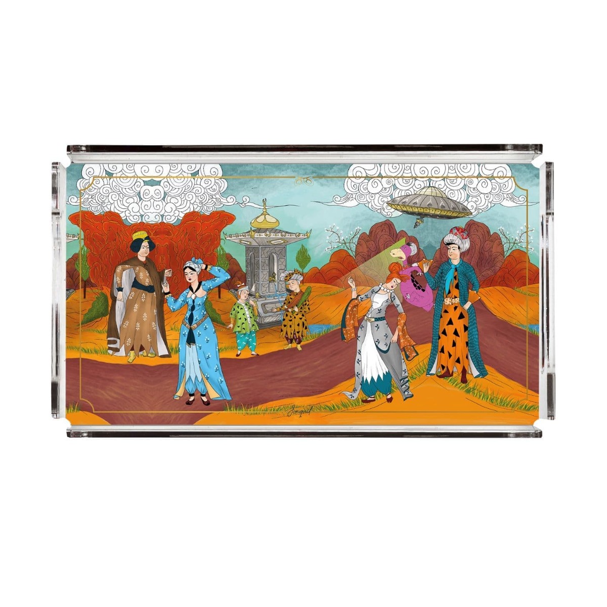 Akrilik Dikdörtgen Tepsi / Acrylic Rectangular Tray